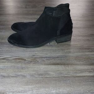 Sperry Top Sider black suede ankle boots Sz 11